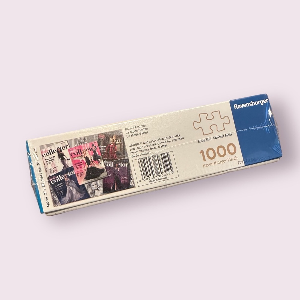 Ravensburger Barbie Collector Puzzle 1000 Pieces 2021 Mattel New In Package - Picture 3 of 7